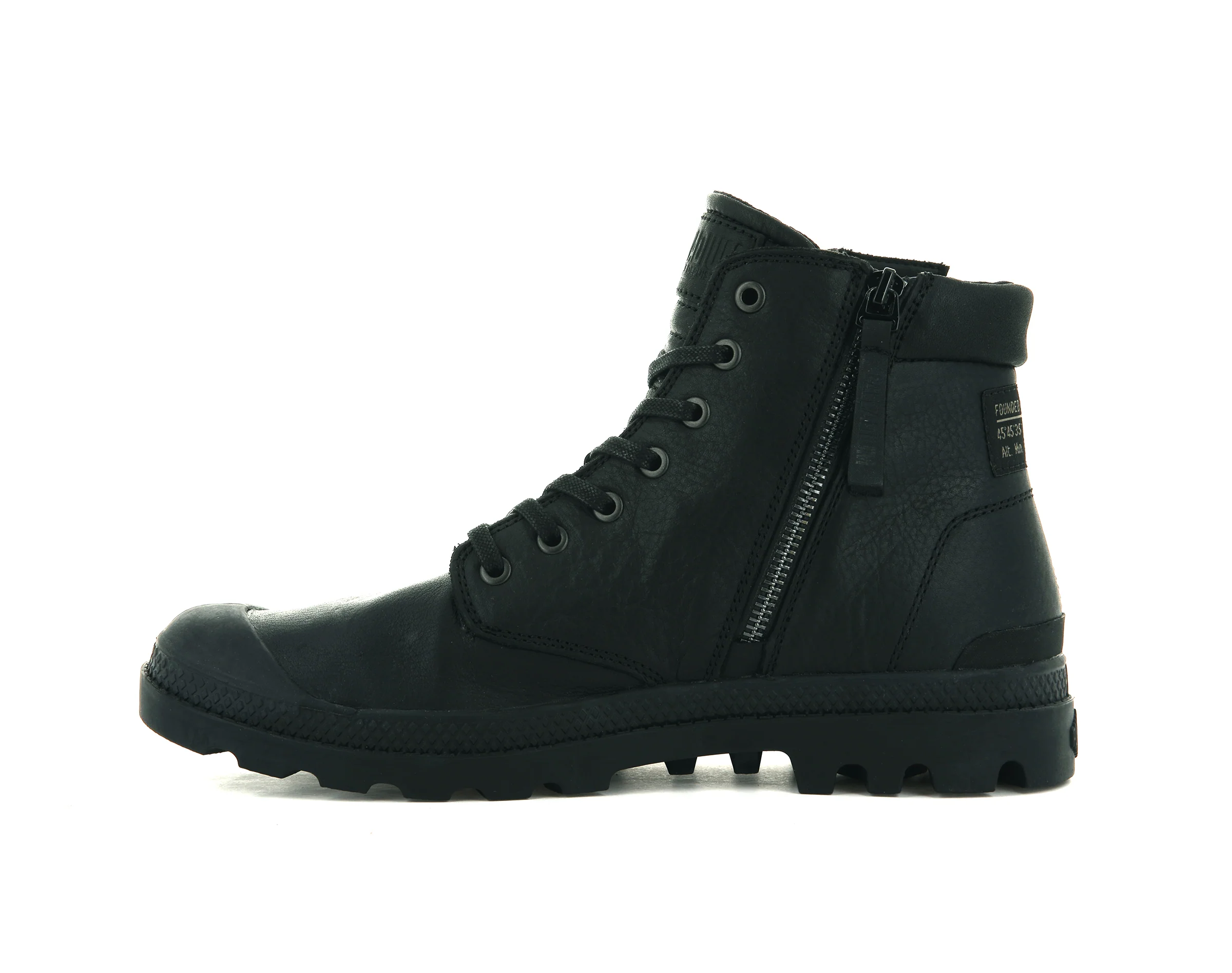06855-008-M | PAMPA BKR ZIP LEATHER | BLACK/BLACK - Image 4