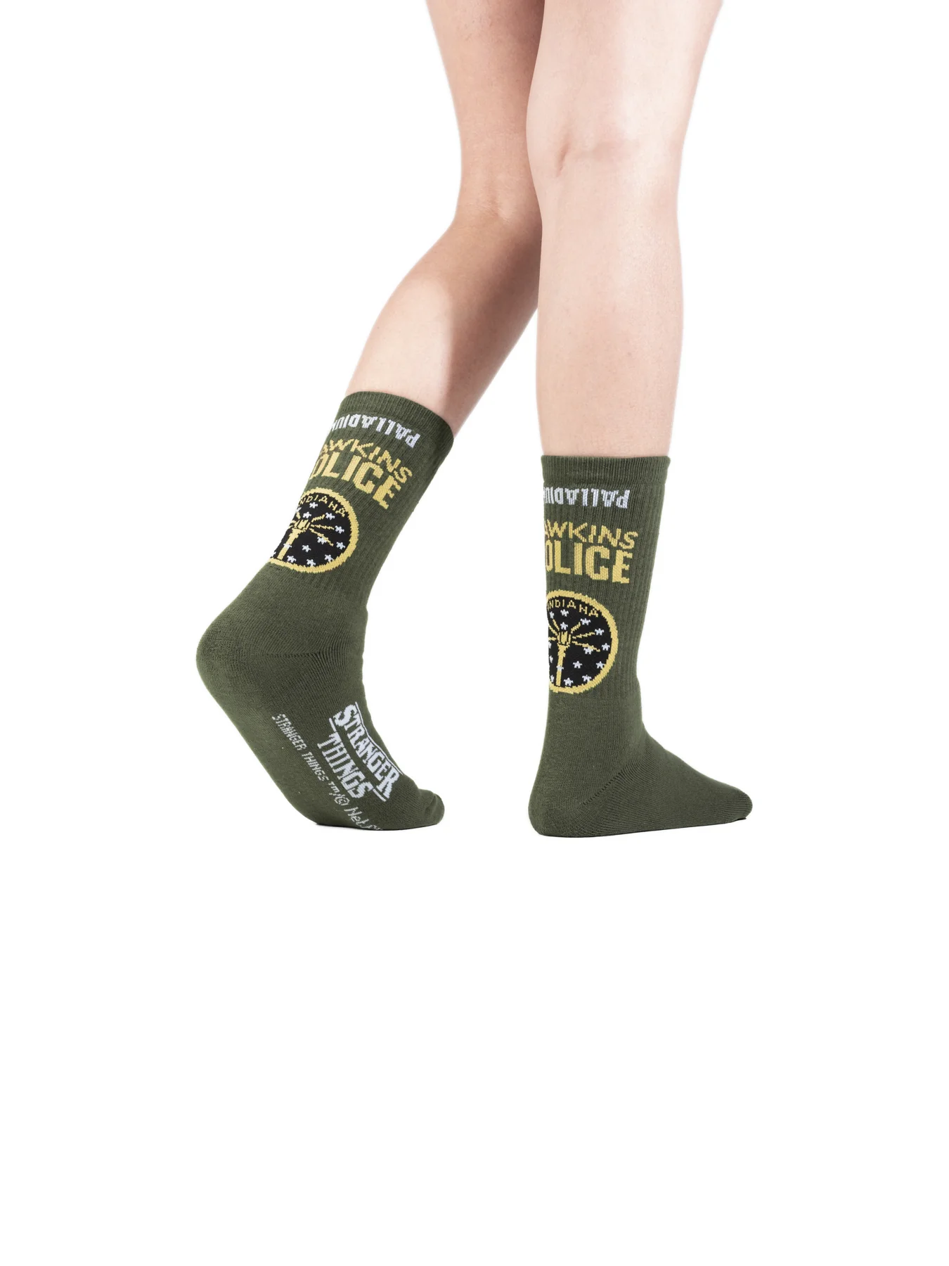 SX7449-308 | STRANGER THINGS HAWKINS SOCKS | DUSKY GREEN - Image 3